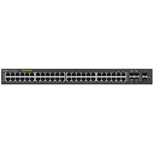 

ZYXEL GS2210-48HP (48xGE PoE, 4хSFP/GE, 2хGE SFP, L2, Max PoE 375)