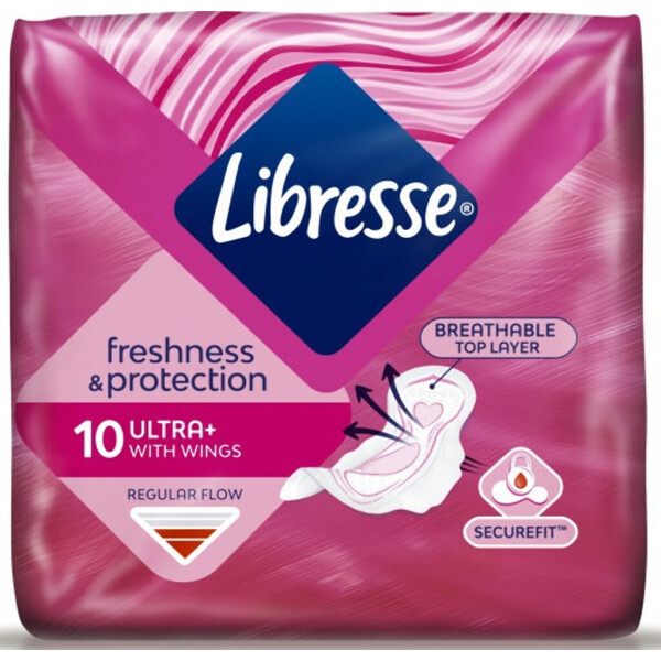 

Прокладки женские гигиенические Libresse Ultra Normal Soft deo, 3мм 10 шт 4 капель