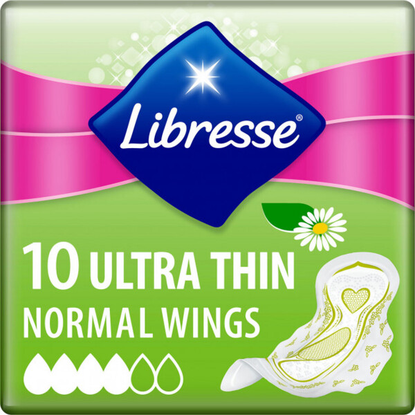 

Прокладки женские гигиенические Libresse Ultra Normal Soft Aloe, 3мм 10 шт 4 капель