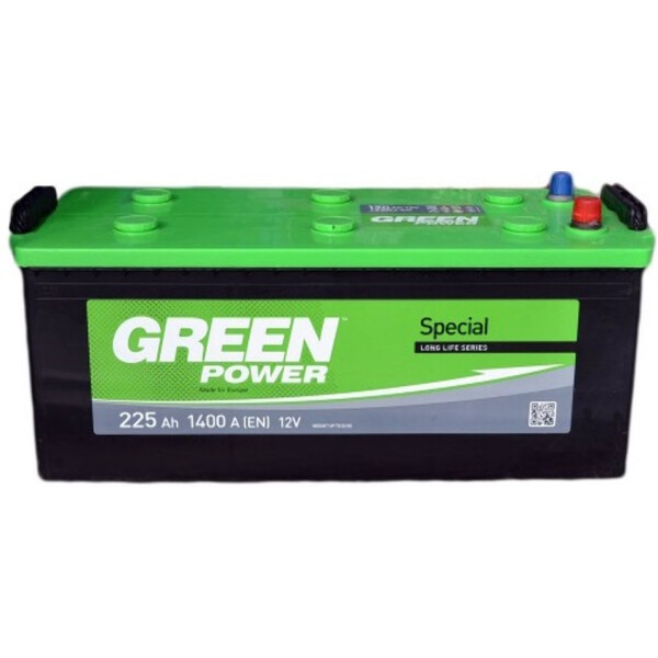 

Автомобильный аккумулятор GREEN POWER 225А боковая(+/-) (1400EN) (д518*ш275*в224)