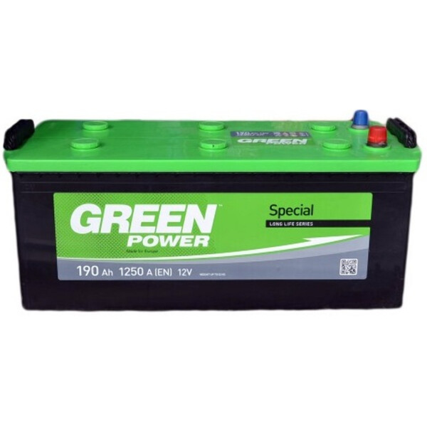 

Автомобильный аккумулятор GREEN POWER 140Ah боковая(+/-) (950EN) (д513*ш189*в195)