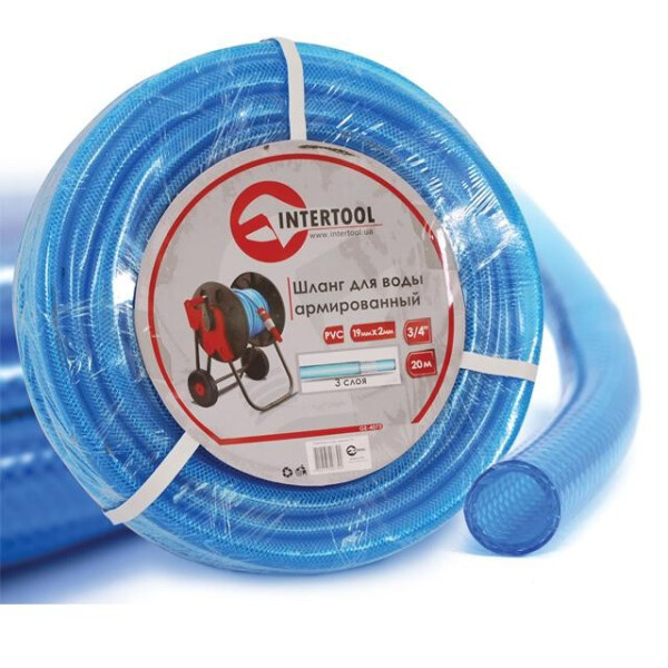 

Шланг Для Воды 3-Х Слойный 1/2Quot;, 20 М, Армированный Pvc Intertool Ge-4053