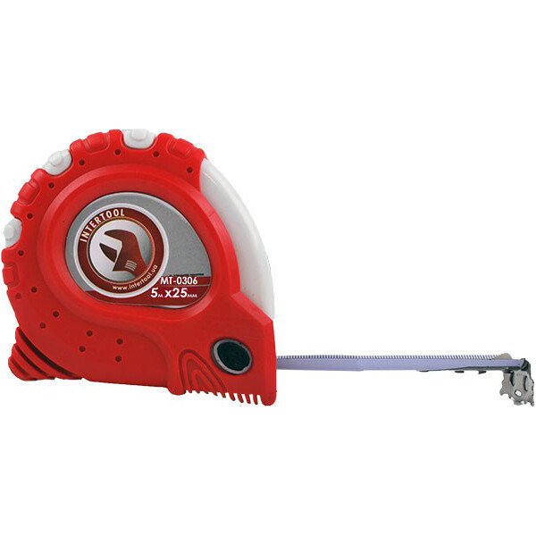 

Рулетка Intertool MT-0306 с фиксатором 5м x 25мм blister