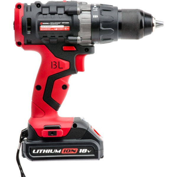 

Шуруповерт Intertool WT-0331, Li-Ion 18В, 1.5 А/ч