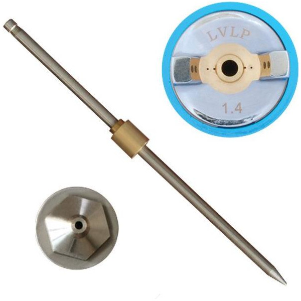 

Комплект форсунок Intertool PT-2014 LVLP 1.4 мм Prof