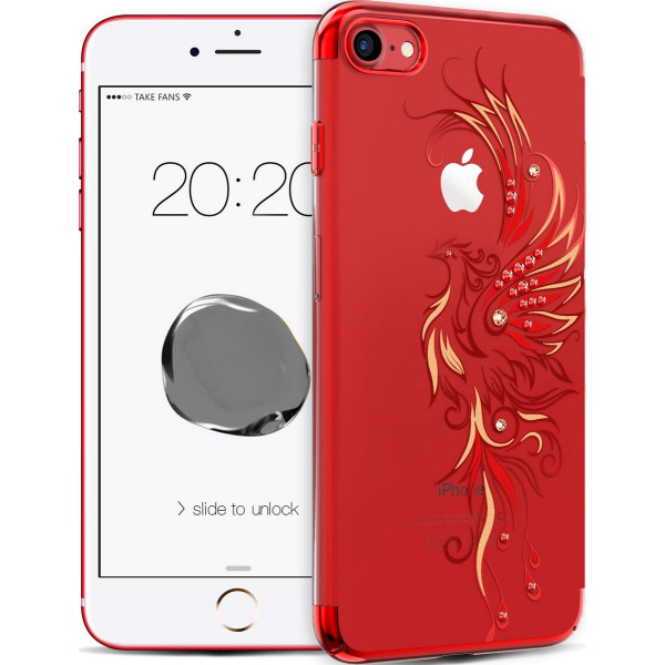 

Чехол Kingxbar iPhone 7/8 / SE2 Phoenix PC с камнями красный