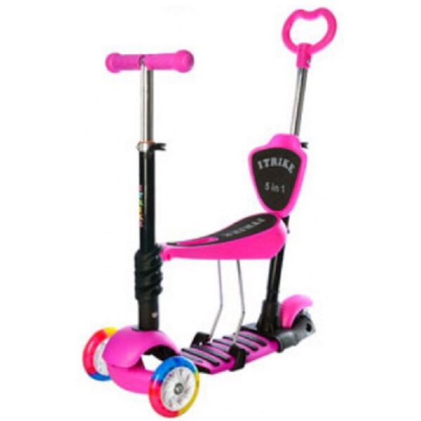 

Самокат 5в1 iTrike Maxi JR 3-026-C-1 (pink)
