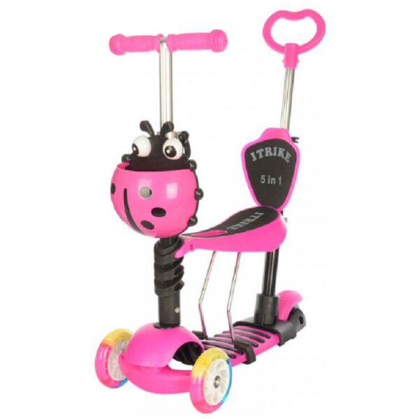 

Самокат 5в1 iTrike Maxi JR 3-026-C (pink)