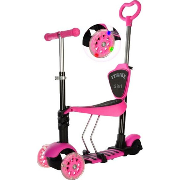 

Самокат 5 в 1 iTrike Maxi JR 3-026-B-1 (pink)