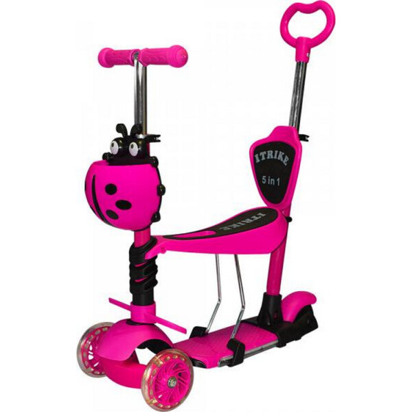 

Самокат 5в1 iTrike Maxi JR 3-077-A (pink)