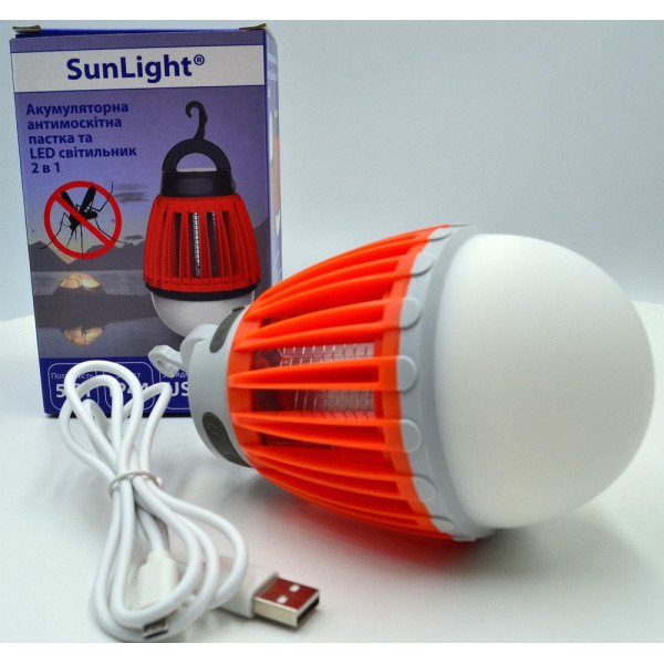 

лампа SUNLIGHT от комаров и насекомых 6500K USB, ABS+PC Красный (iz00158)