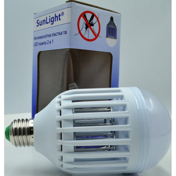 

лампа SUNLIGHT от комаров светодиодная E27-6500K ABS+PC (iz00160)