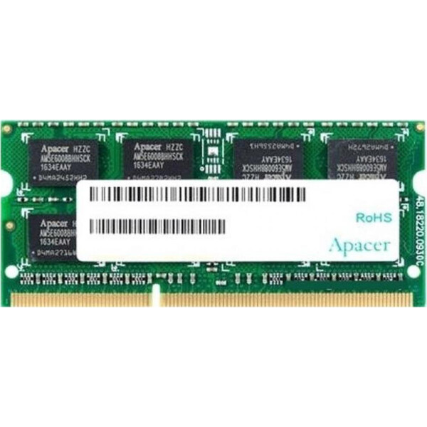 

Оперативная память Apacer SoDIMM DDR3L 2GB 1600 MHz (AS02GFA60CAQBGJ)