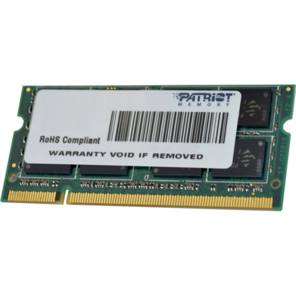 

Оперативная память SO-DIMM 4GB/1333 DDR3 Patriot Signature Line (PSD34G13332S)