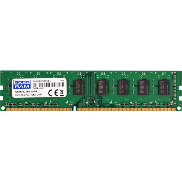 

Оперативная память GOODRAM GR1600D364L11/4G (GR1600D364L11/4G)