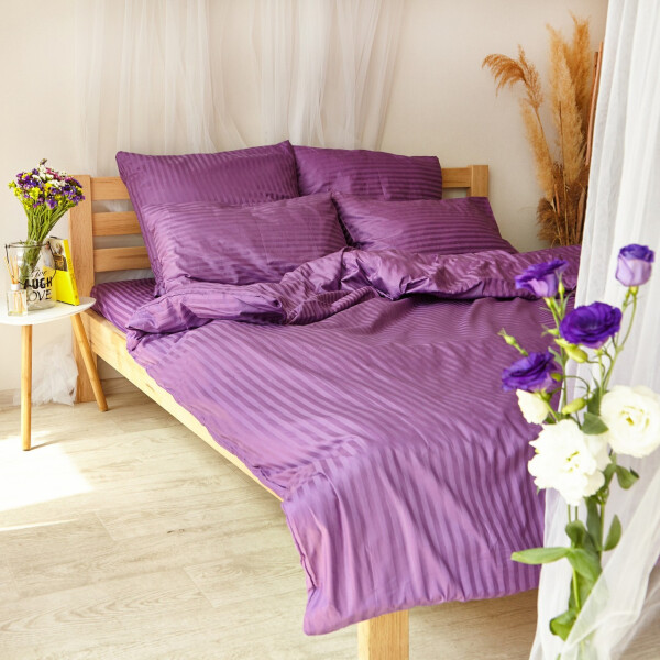 Пурпур Страйп ТМ DS Home Line наволочки 2 шт 70х70 H07S Семейный