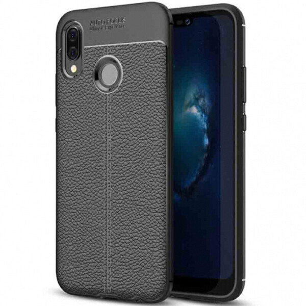 

TPU чехол фактурный (с имитацией кожи) для Huawei Y9 (2019) Черный (97742)