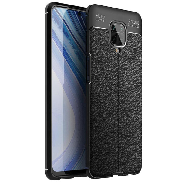 

TPU чехол фактурный (с имитацией кожи) для Xiaomi Redmi Note 9s Черный (76129780)