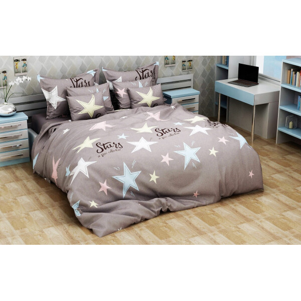 

Комплект постельного белья IMAH Поликоттон Двуспальный 00702pkd1620p1823