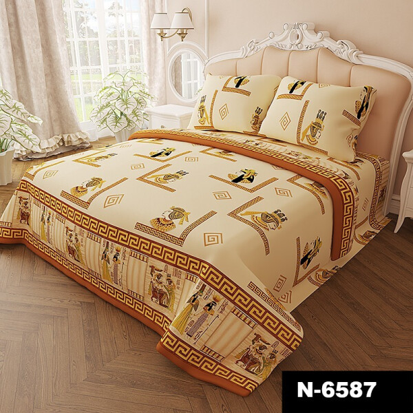 

Комплект постельного белья Уютная Жизнь Бязь Голд Полуторный 150x220 (K-G-N-6587) Египет