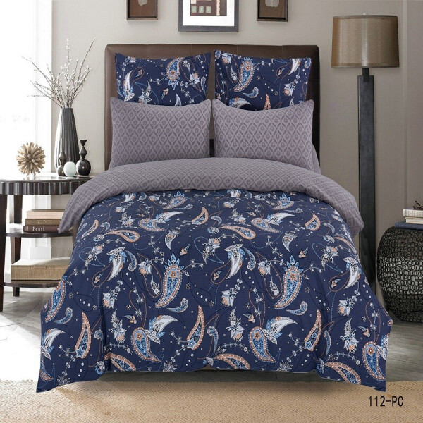 

Комплект постельного белья Уютная Жизнь Сказочный узор цветами Сатин Полуторный 150х220 (K-SN-112-PC-A-B)