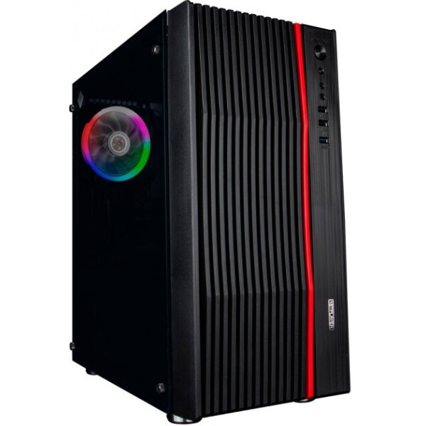 

Корпус 1STPLAYER F5-R1 Color LED Black без БП (6576726)