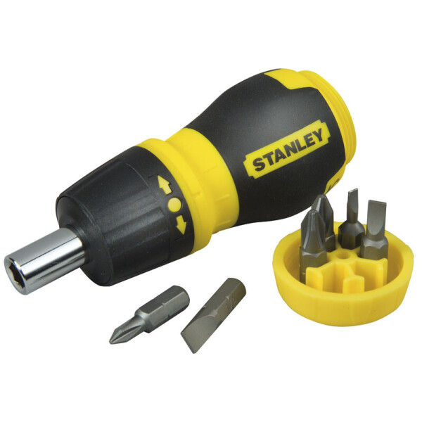 

Отвертка Stanley Multibit Stubby реверсивная со сменными битами (0-66-358) (6227184)