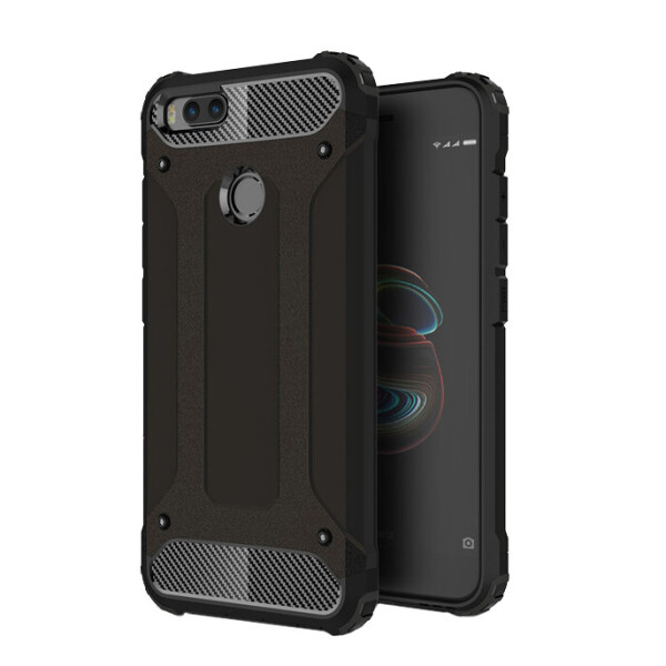

Бронированный противоударный TPU+PC чехол Immortal для Xiaomi Mi A1 (Черный) (361195)