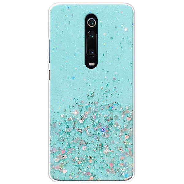 

TPU чехол с переливающимися блестками для Xiaomi Redmi K20 Pro (Фламинго) (713606)