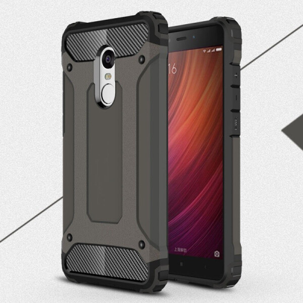 

Бронированный противоударный TPU+PC чехол Immortal для Xiaomi Redmi Note 4 (Snapdragon) (Серый / Metal slate) (106931)