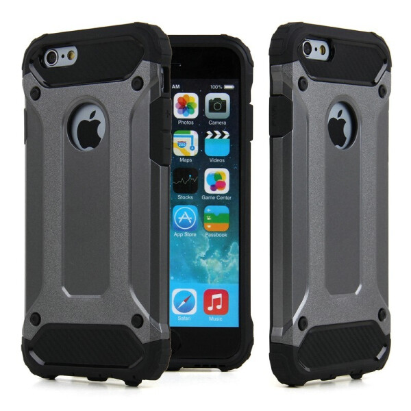 

Бронированный противоударный TPU+PC чехол Immortal для iPhone SE (2020) (Металл / Gun Metal) (106944)