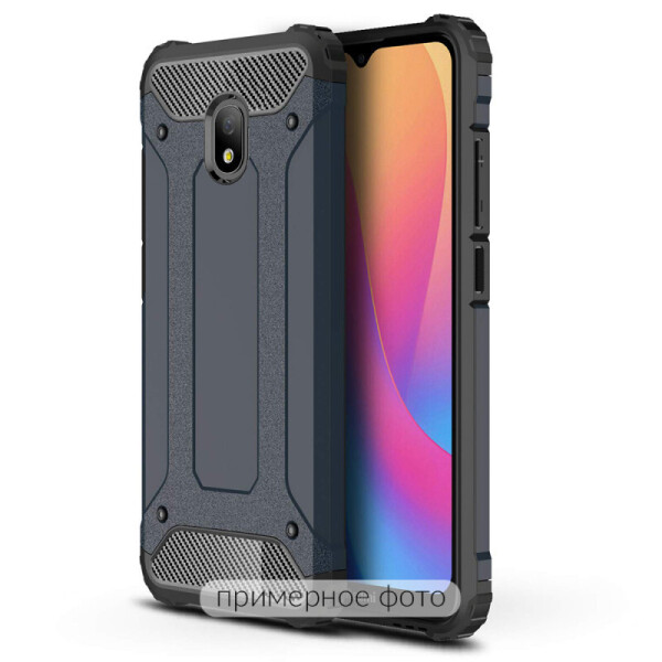 

Бронированный противоударный TPU+PC чехол Immortal для Realme 5 (Серый / Metal slate) (895749)