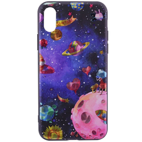 

TPU чехол YCT Brilliant для iPhone XS (5.8") (Космос розовый) (542279)