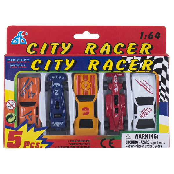 

Набор мини машинок GW City Racer 1:64 5шт. (6489119)