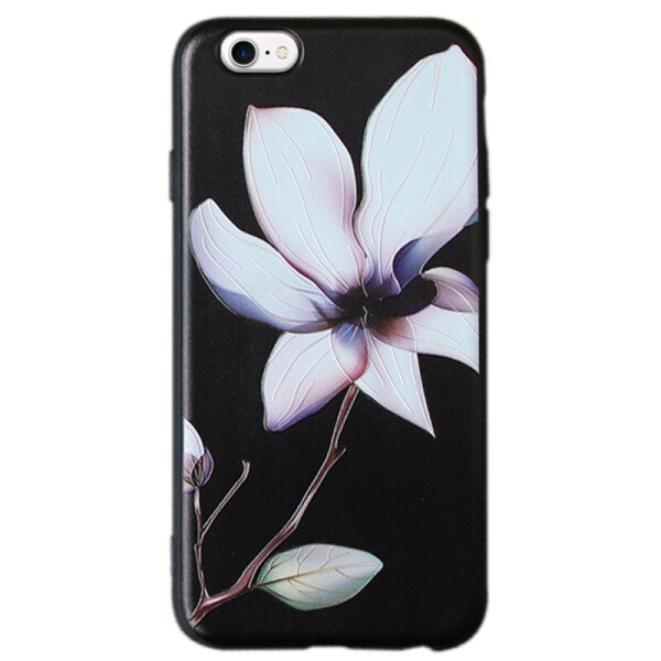 

TPU чехол Магнолия для iPhone 8 (4.7") (Черный) (873679)