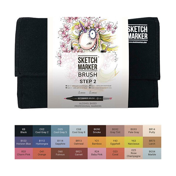 

Набор маркеров SKETCHMARKER BRUSH Базовый 24 цвета (SMB-24STEP2)