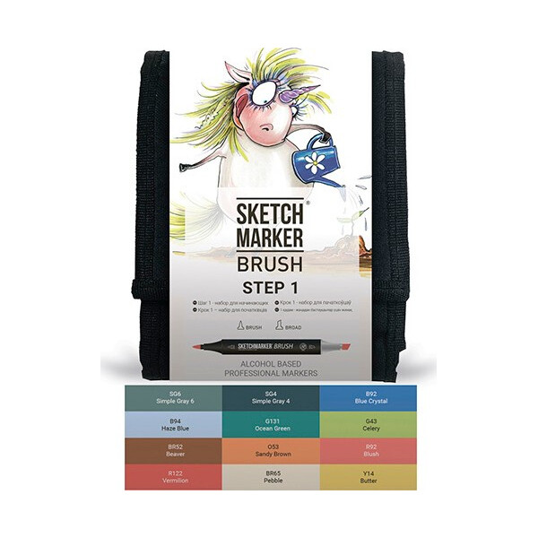 

Набор маркеров SKETCHMARKER BRUSH Базовый 12 цветов (SMB-12STEP1)