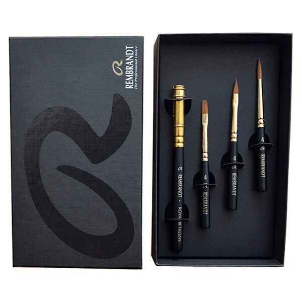 

Набор кистей REMBRANDT из колонка и соболя TRAVEL SET №4 3шт (90935090)