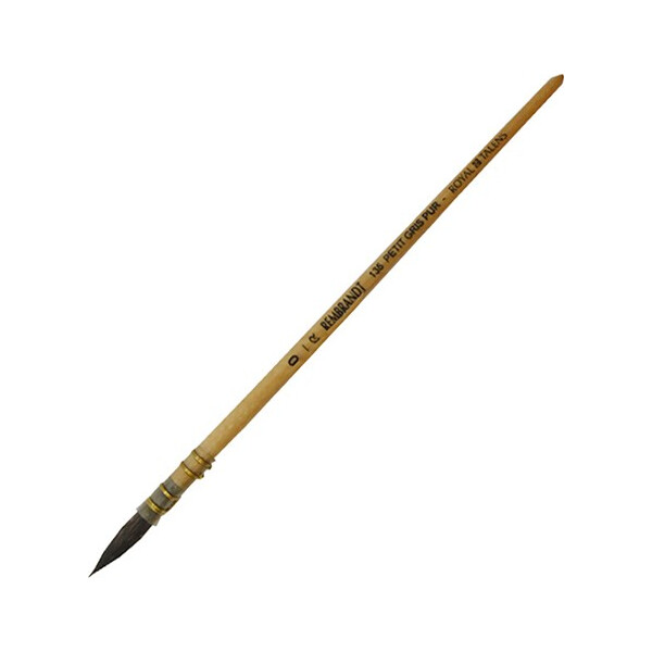 

Кисть для акварели REMBRANDT белка круглая с обоймой 135 №0 короткая ручка (90913599)