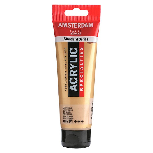 

Краска акриловая AMSTERDAM (802) Золотой светлый 120 мл (17098022)