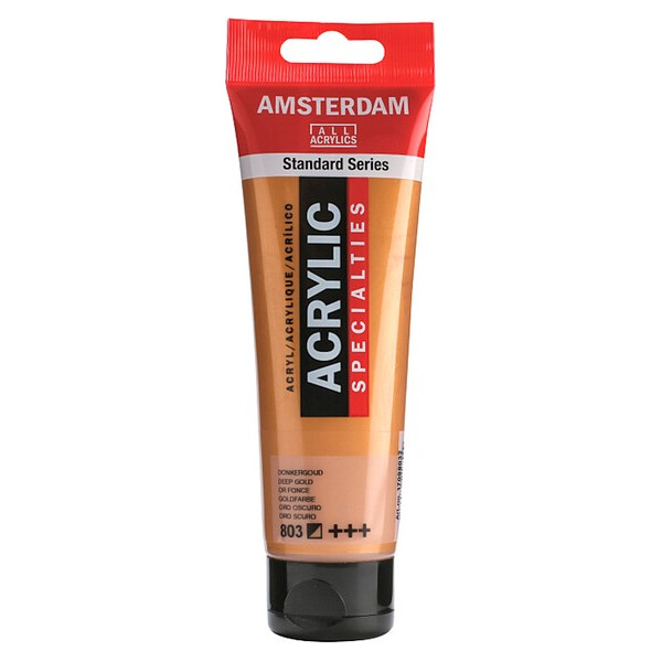 

Краска акриловая AMSTERDAM (803) Золотой темный 120 мл (17098032)