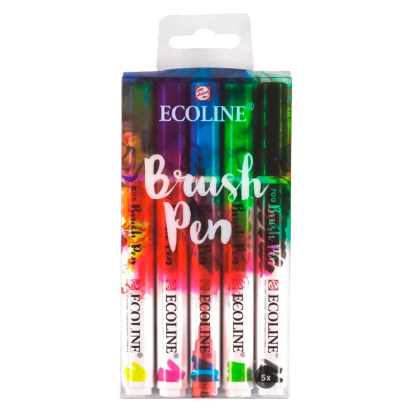 

Набор кисточек-ручек Royal Talens Ecoline Brushpen 5шт (11509001)