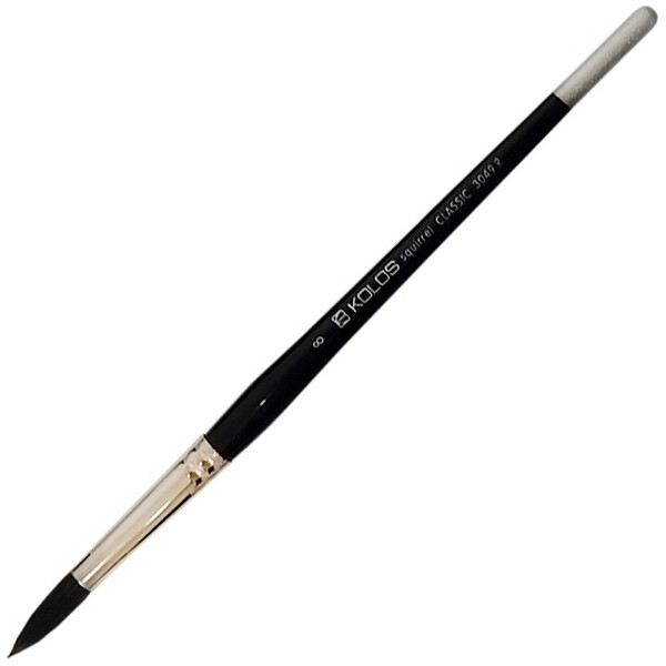 

Кисть KOLOS белка круглая Classic 3049R № 8 к.р. (4230490R08)