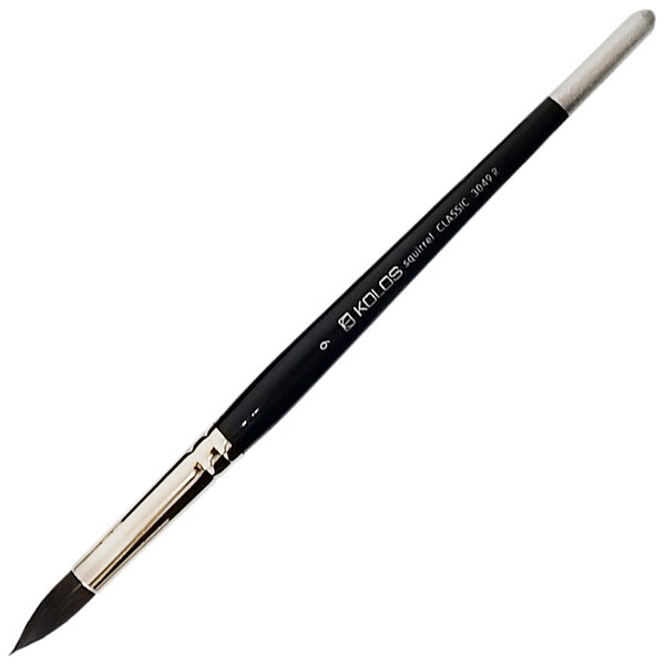 

Кисть KOLOS белка круглая Classic 3049R № 9 к.р. (4230490R09)