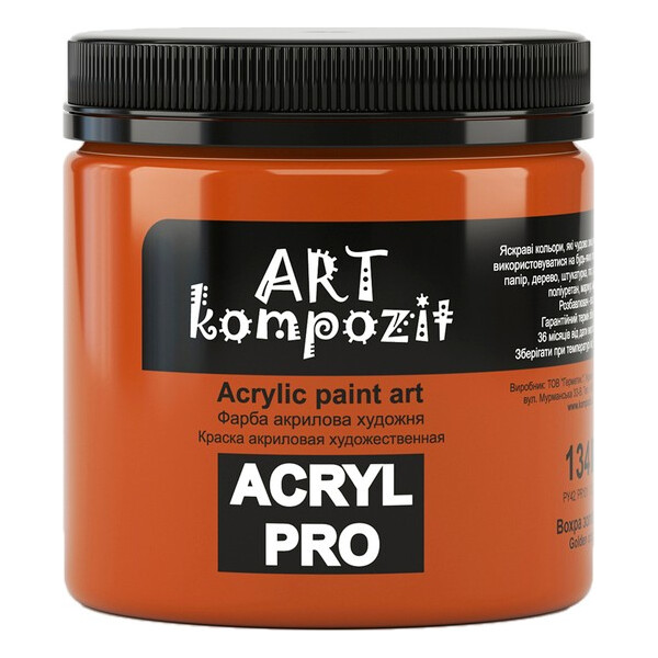

Краска акриловая ART Kompozit 134 430 мл охра золоистая (KT134)