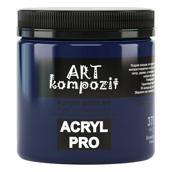 

Краска акриловая ART Kompozit 378 430 мл голубая ФЦ (KT378)