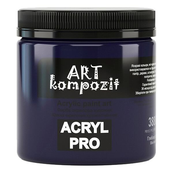 

Краска акриловая ART Kompozit 388 430 мл глубоко синий (KT388)