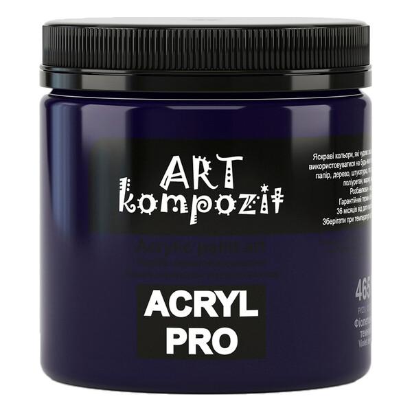 

Краска акриловая ART Kompozit 465 430 мл фиолетовый темный (KT465)