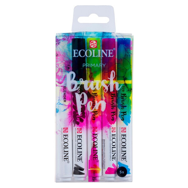 

Набор ручек-кистей Royal Talens Ecoline Brushpen PRIMARY 5 цветов (11509900)