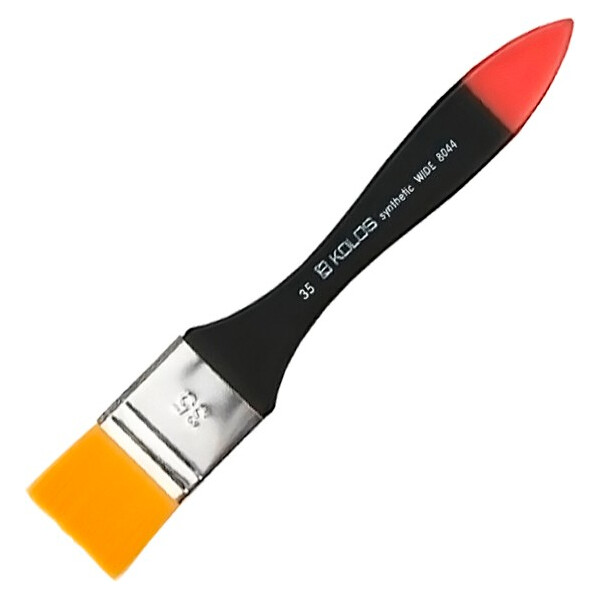 

Кисть KOLOS синтетика флейц Wide 8044 № 35 к.р. (4280440035)